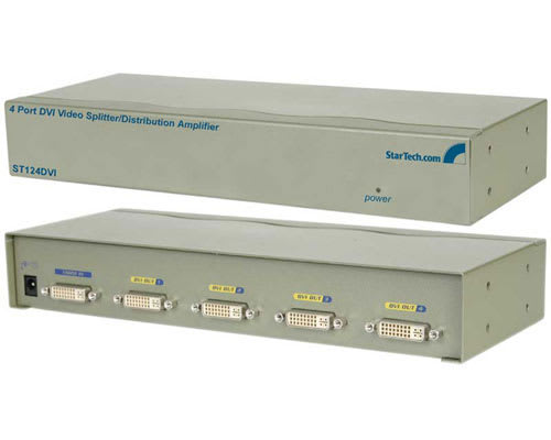 4 Port DVI Video Splitter