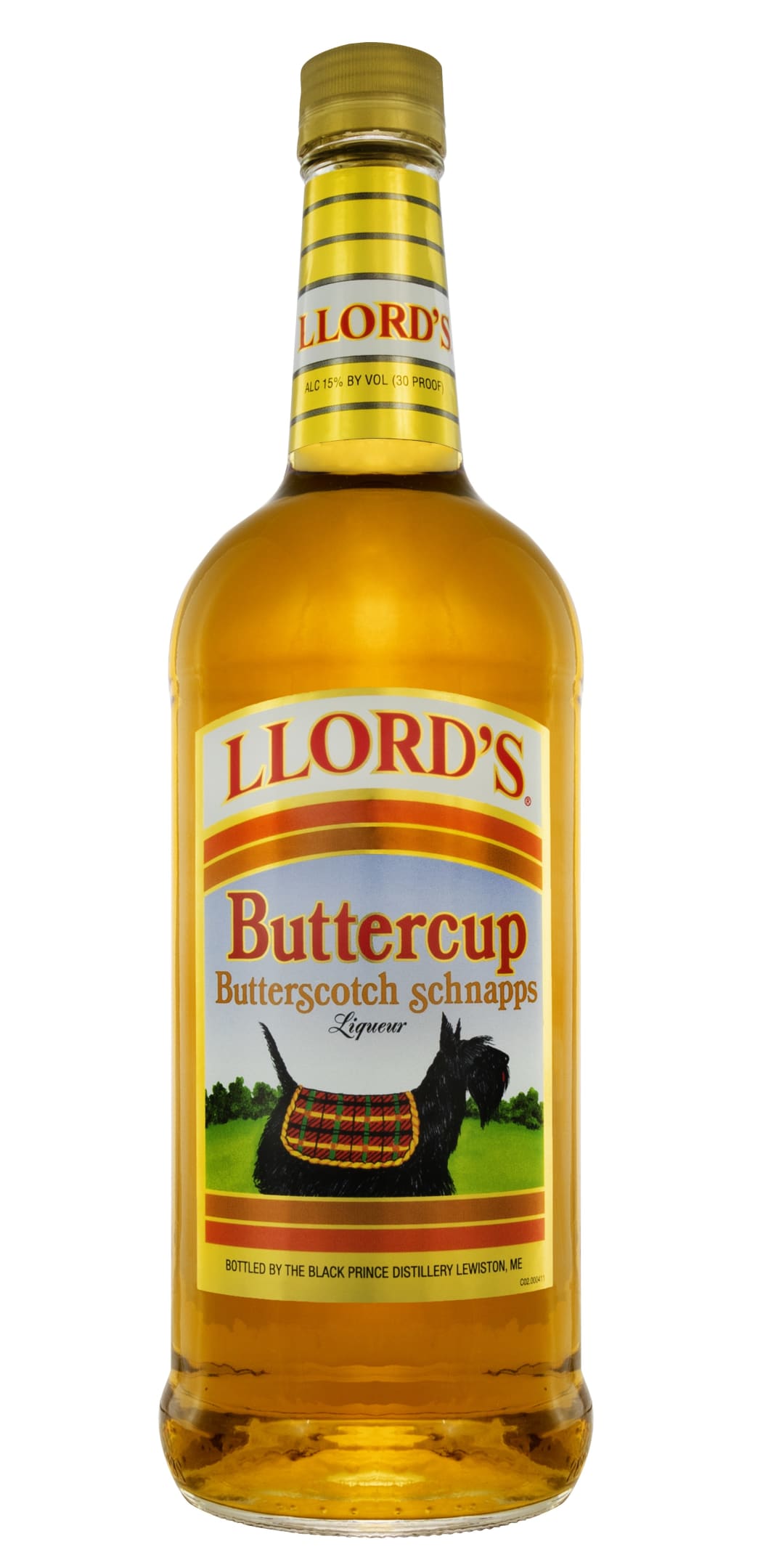 Llord's Buttercup Butterscotch Schnapps Liqueur 1l 30 Proof