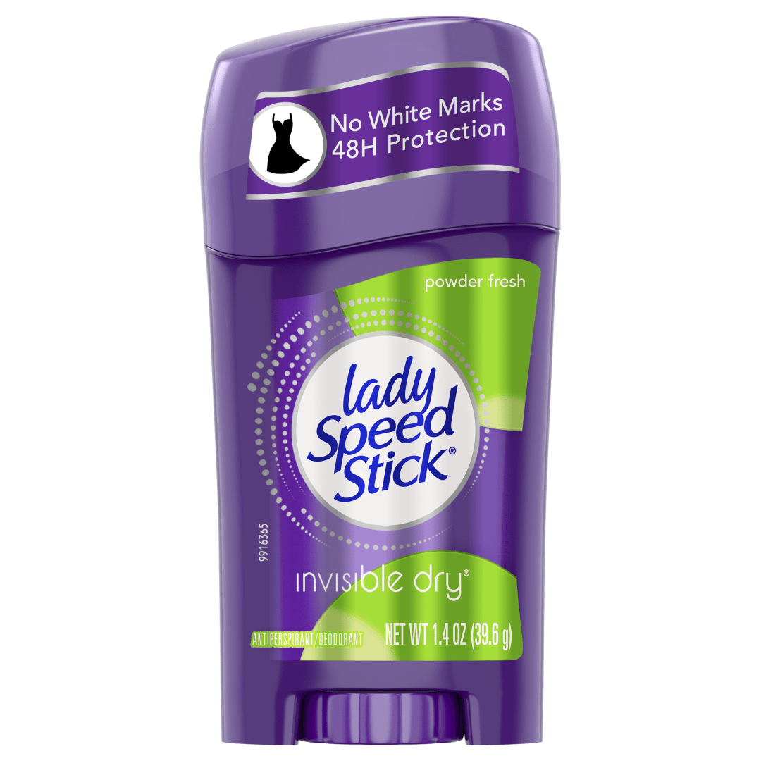 Lady Speed Stick, Invisible Powder Fresh Antiperspirant Deodorant Stick, 1.4 Oz
