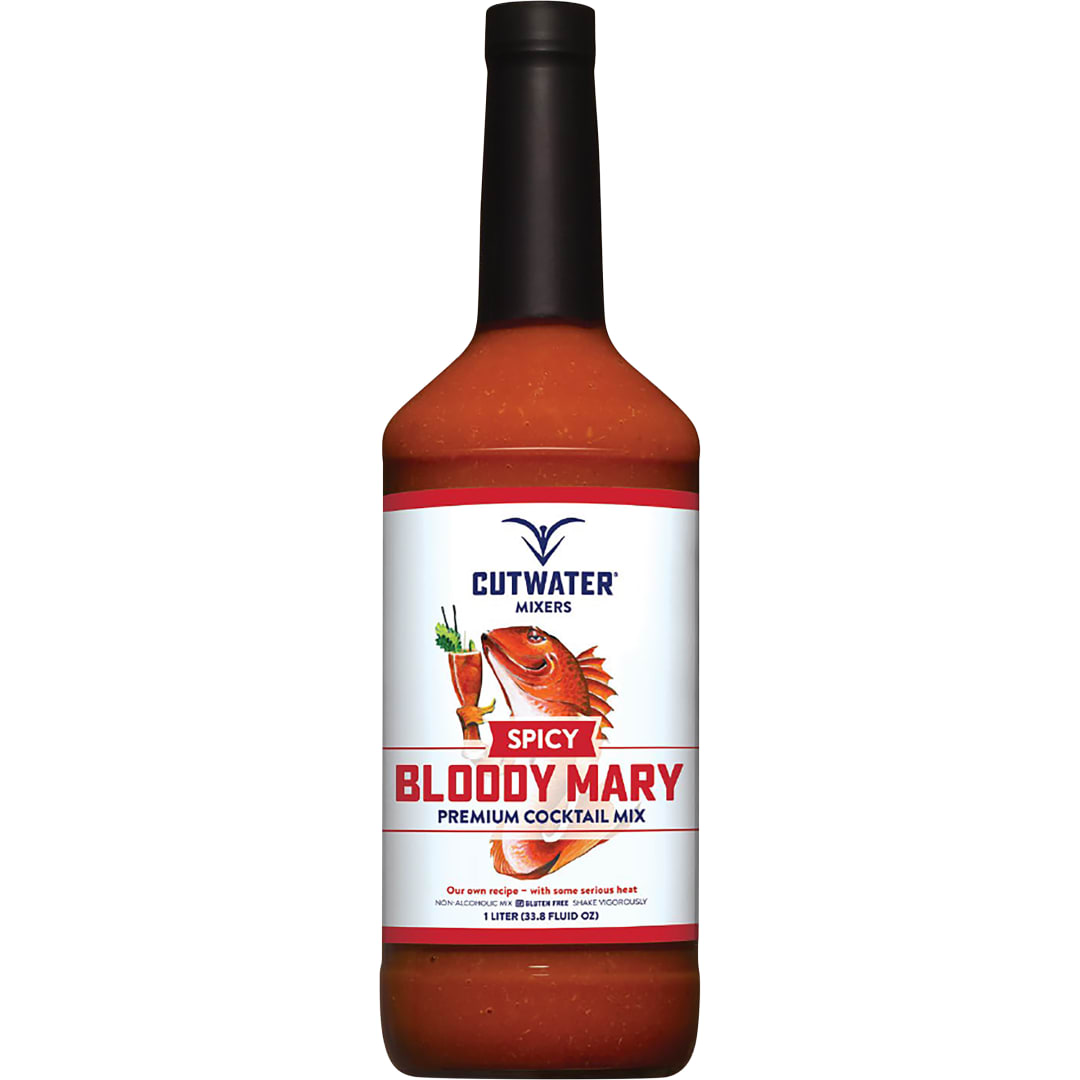 Cutwater Mixers Spicy Bloody Mary Cocktail Mix, 6 Pack 1L Bottle