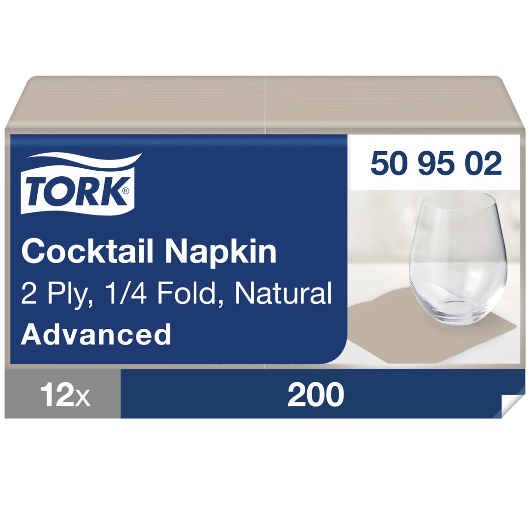 Tork Natural Environmental Cocktail Napkin