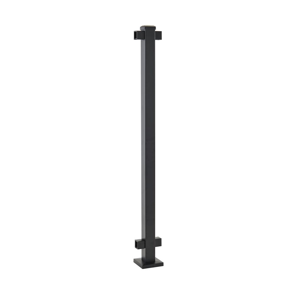 2-in x 2-in x 43-in Trex® Enhance™ Steel Rail Line Post in Charcoal Black