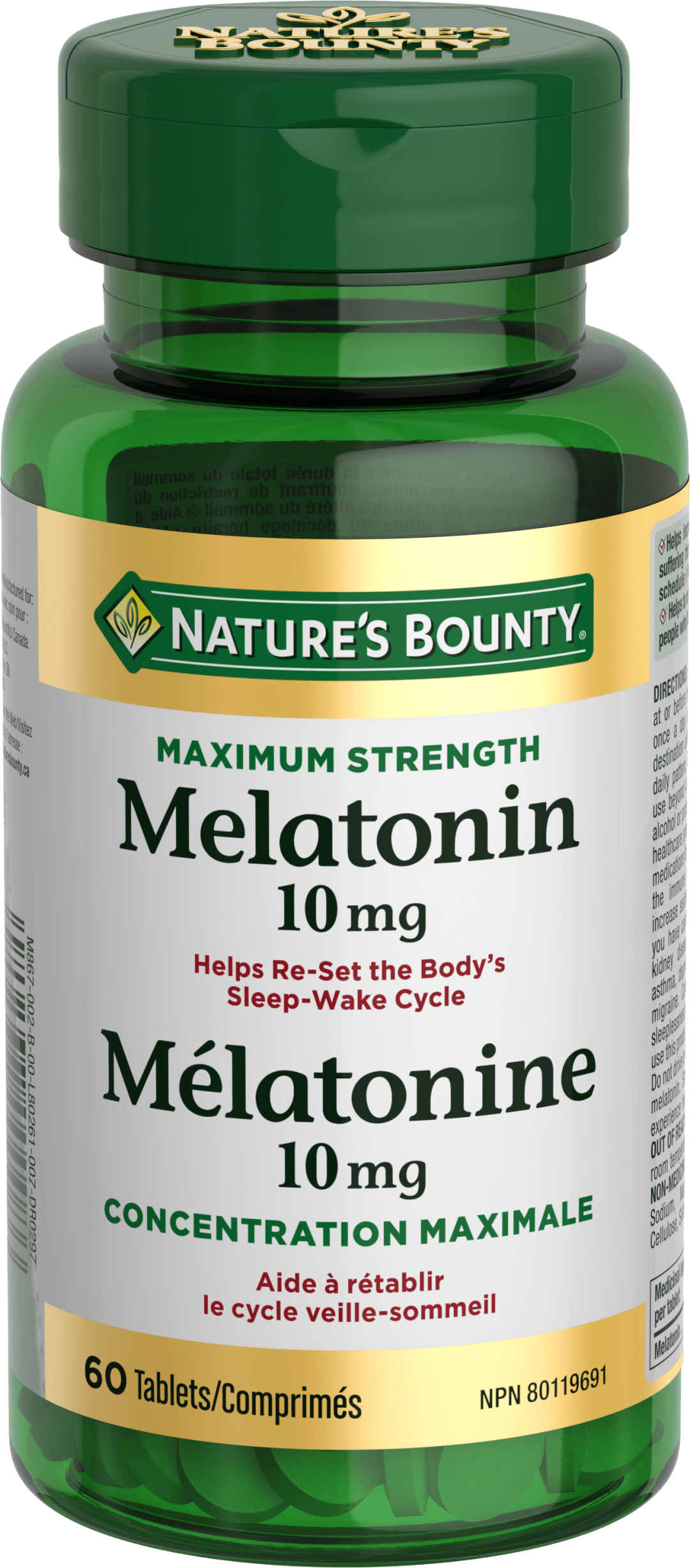 NBTY Melatonin 10mg 24x60TAB CA