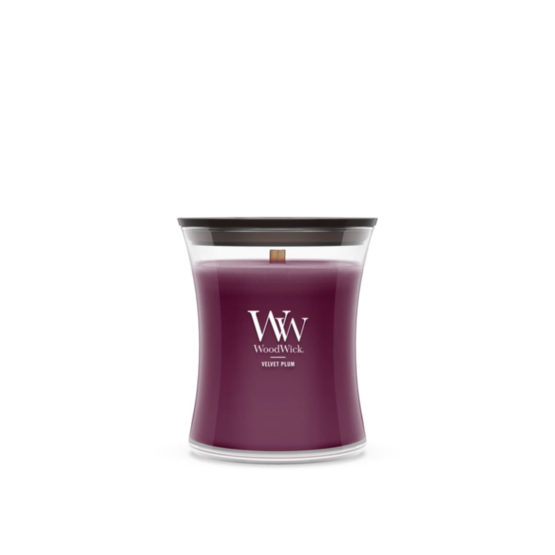 WoodWick Velvet Plum Large Hourglass Candle