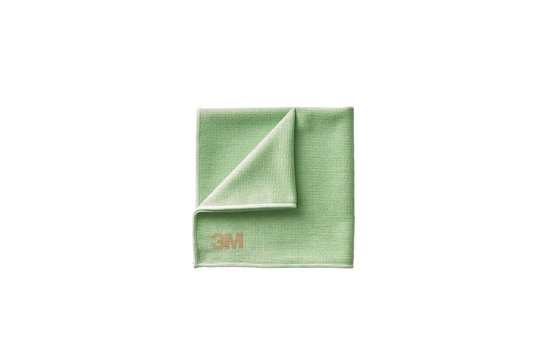 Scotch-Brite™ Hochleistungs-Mikrofasertuch 2011, Grün, 360 mm x 360 mm, 50/Packung, 8 Packung/Karton