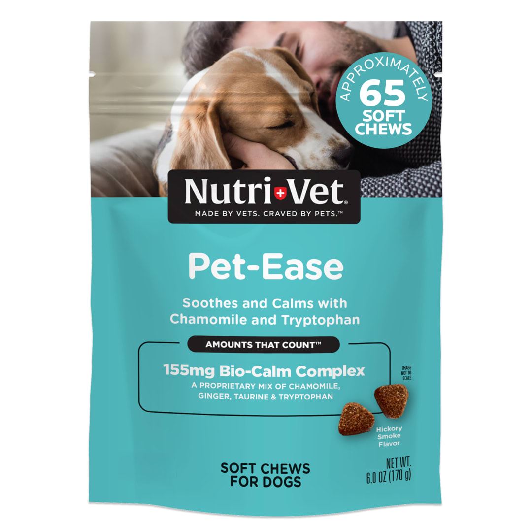 Nutri-Vet Pet-Ease Soft Chews for Dogs, 65 Soft Chews