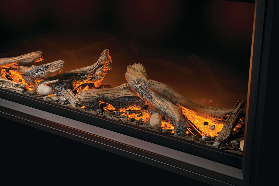 Driftwood Luminous Log Kit with Premium Burner for Tall Linear Vector™ 62L