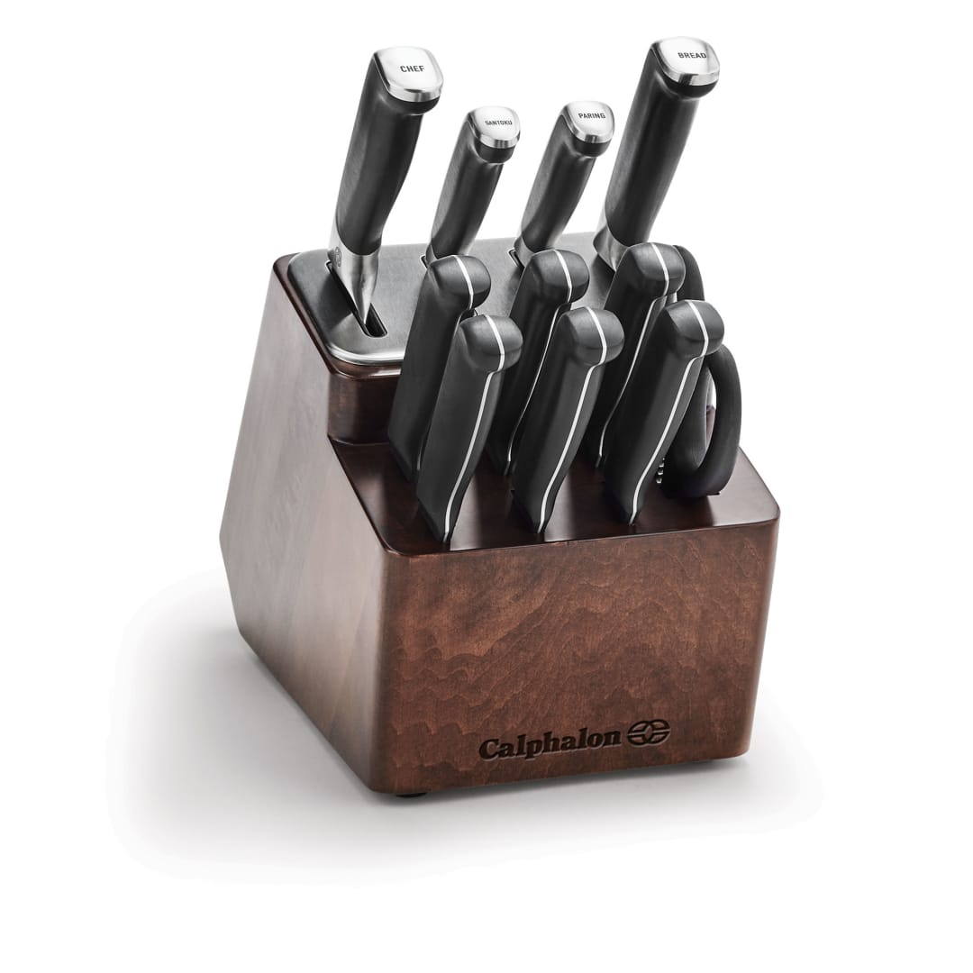 Calphalon® Premier™ SharpIN Knife Set with Sharpening Knife Block, 12 Piece, Carbon Steel