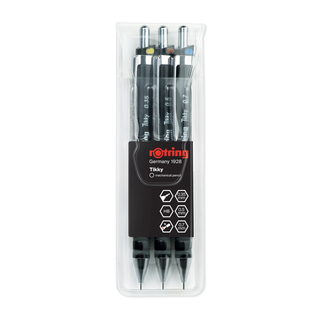 rOtring Tikky Portaminas | minas de 0,35 mm0,5 mm y 0,7 mm | 3 unidades