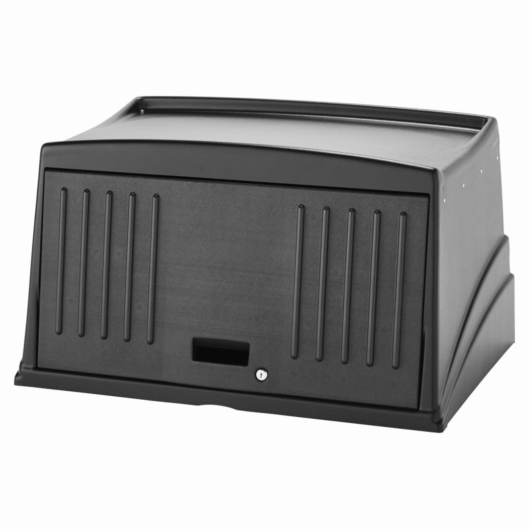 Executive Locking Security Hood for Traditional Housekeeping Carts, Black