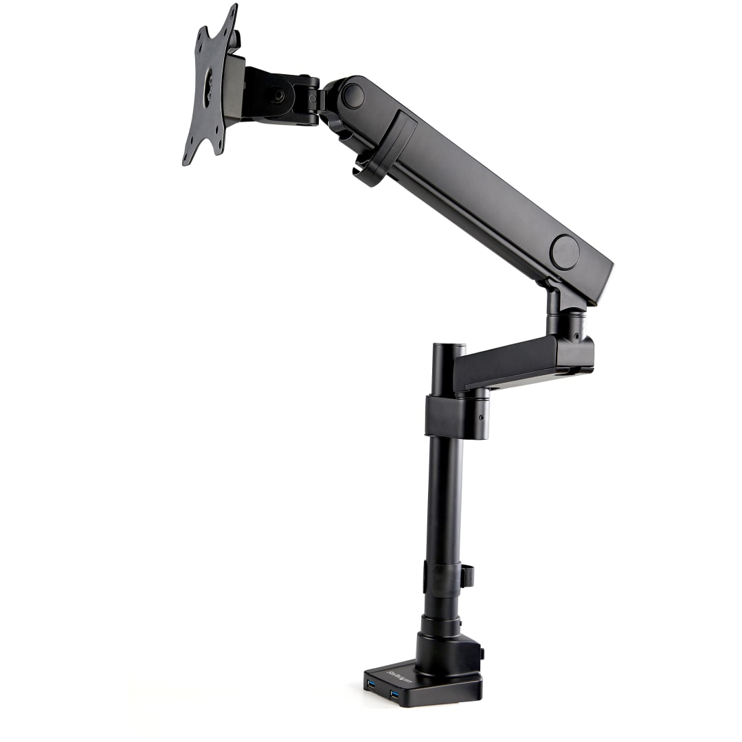 Single Monitor Arm with USB Ports