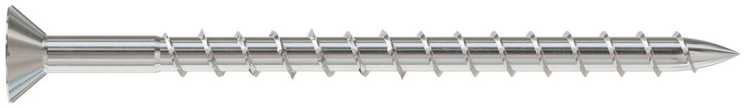 Simpson Strong-Tie S08250WPF5 Deck-Drive™ DWP WOOD SS Screw — #8 x 2-1/2 in. T-20, Flat Head, Type 305 (5 lb.) (Pack of 6)
