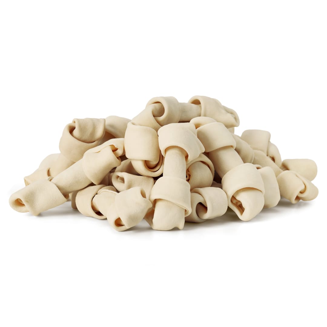 Treatly American Sourced Beefhide Bones Natural, 8 Pack