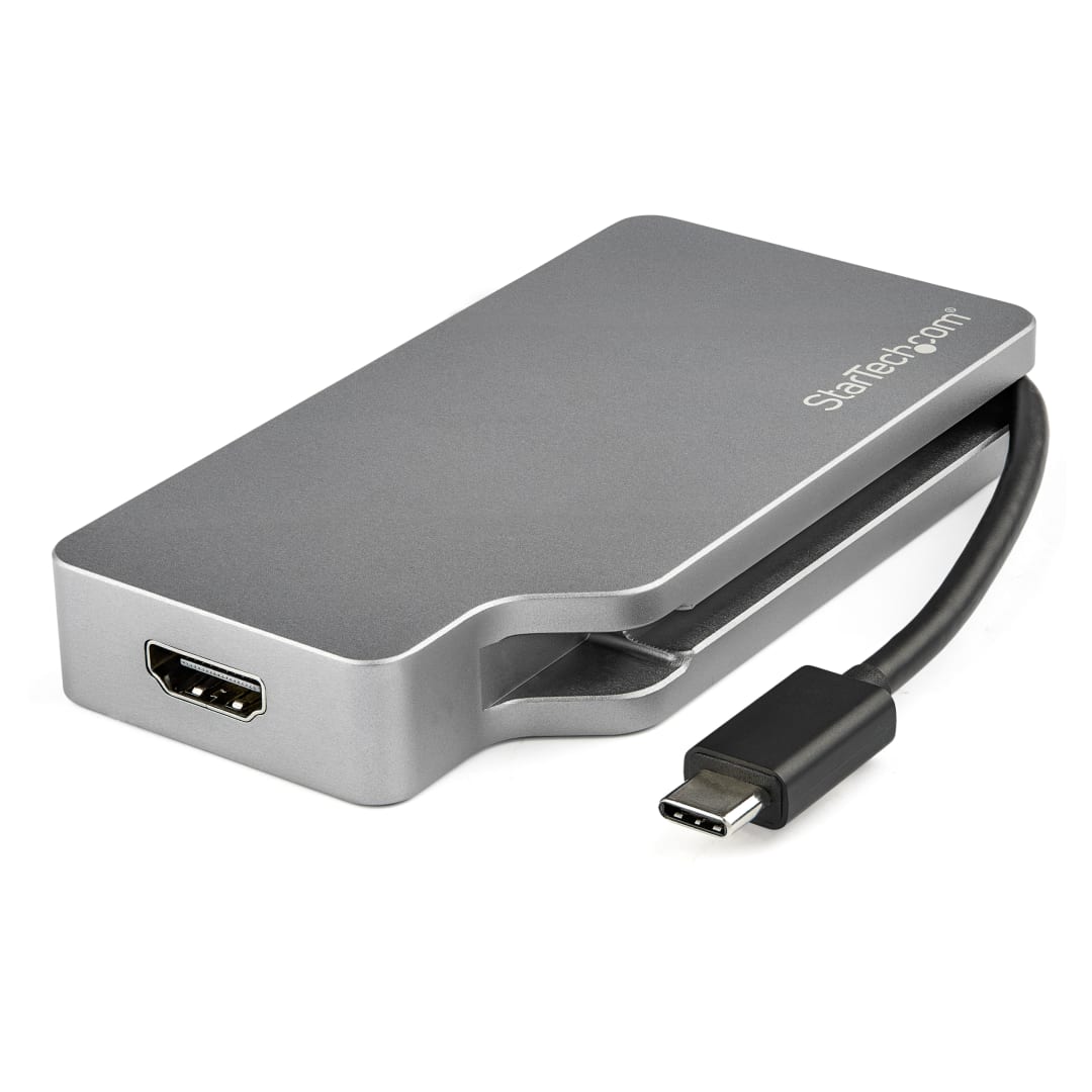 4-in-1 USB-C to MDP, VGA, DVI or HDMI 4K Converter - Space g