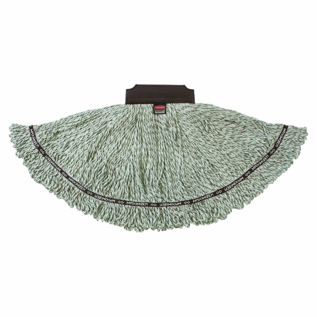 Maximizer™ Medium Microfiber Wet Mop, Universal Headband, Green