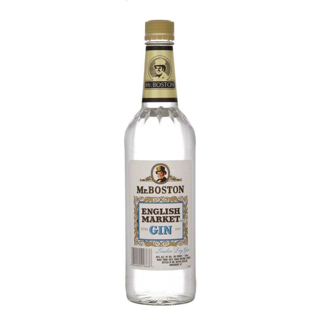 Mr. Boston English Market Extra Dry Gin 750ml 80 Proof