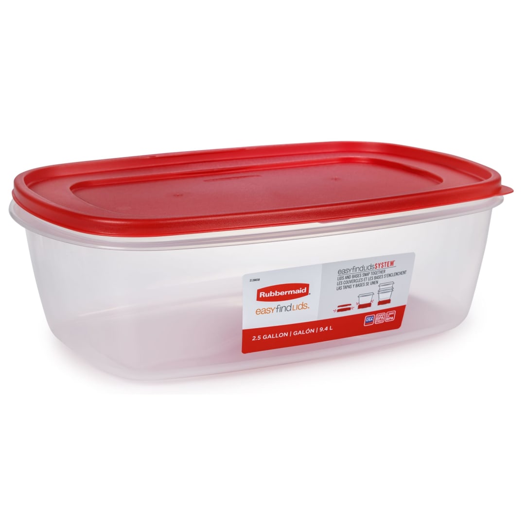 Rubbermaid® EasyFindLids™ Food Storage Containers, 9.4 Liter Set