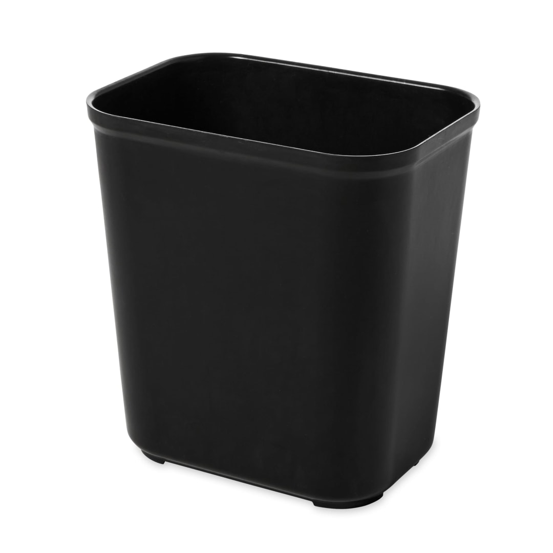 Fire Resistant Wastebasket 28-Quart Black
