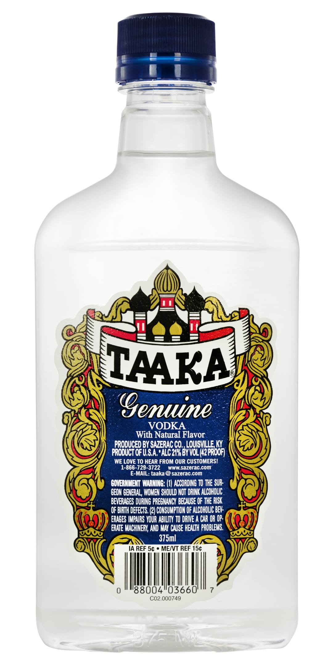 Taaka Vodka 375ml 42 Proof