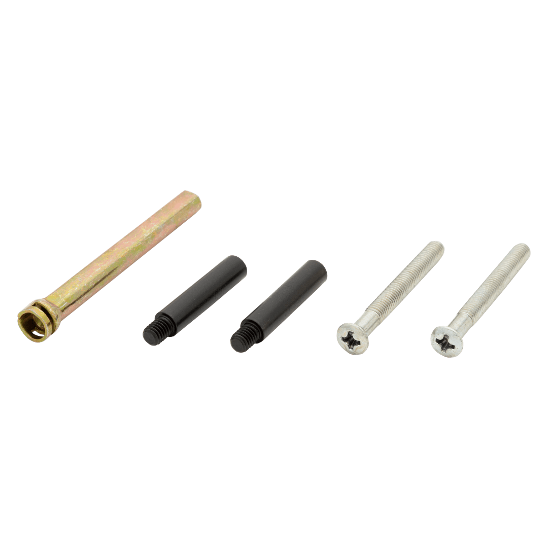 Deadbolt Single Cylinder Screw Pack for Thick Door w/ Spindle Extender in Satin Nickel Finish