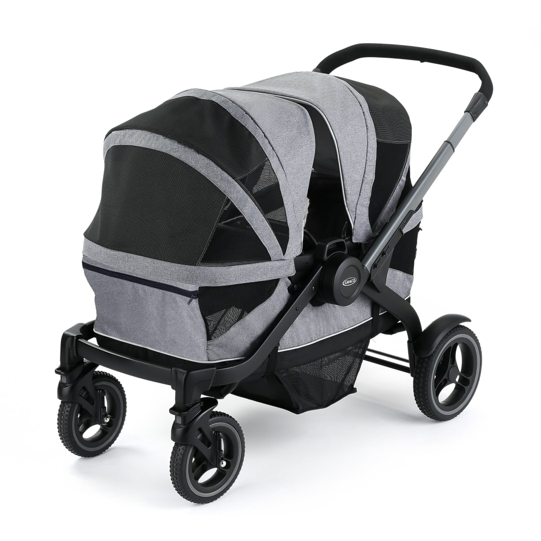 Graco® Carriola Wagon Modes™ Adventure, Capacidad Para 2 Niños, Plegable y Asa Ajustable a 2 Modos, Color Teton, 2156212