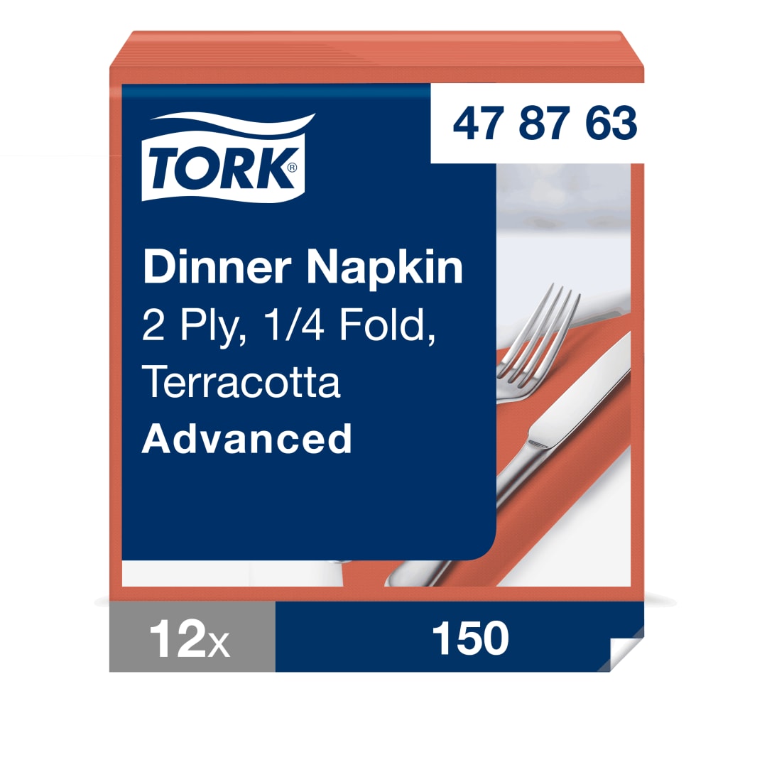 Tork Terracotta Dinner Napkin