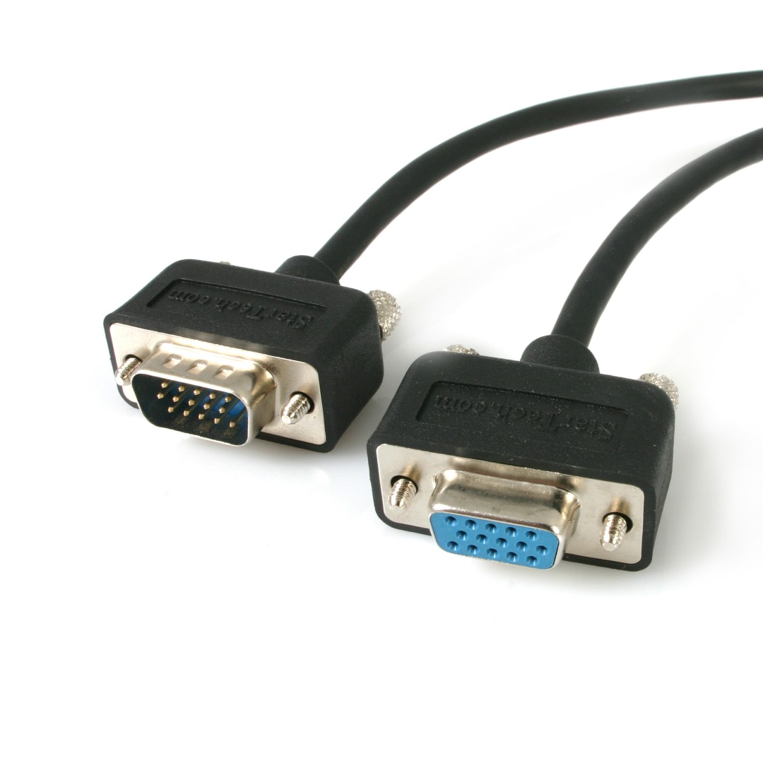 6 ft LP SVGA VGA Monitor Extension Cable HD15 M/F