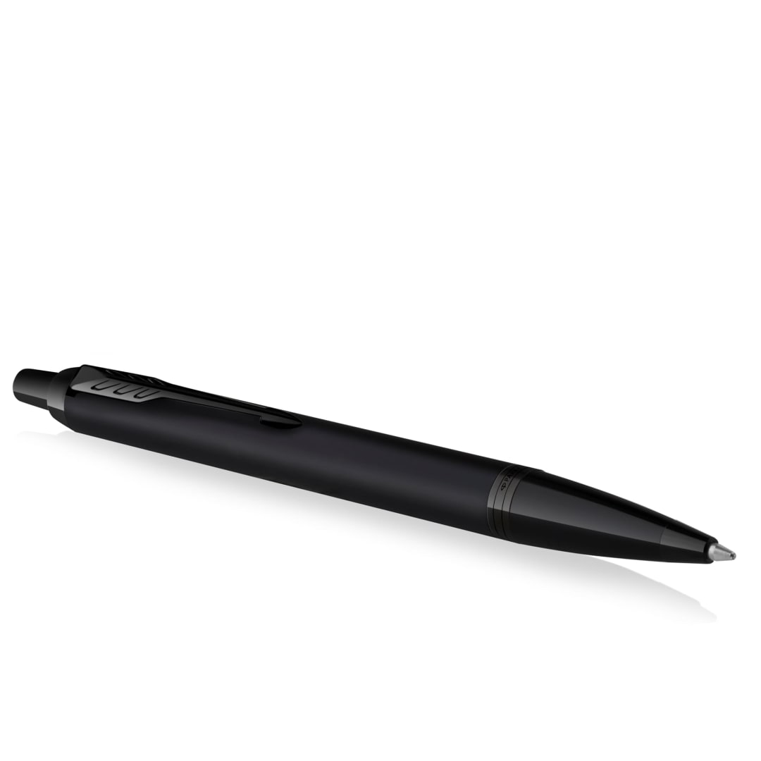 Parker IM Ballpoint Pen | Matte Black with Black Trim | Medium point with Black Ink | Gift Box