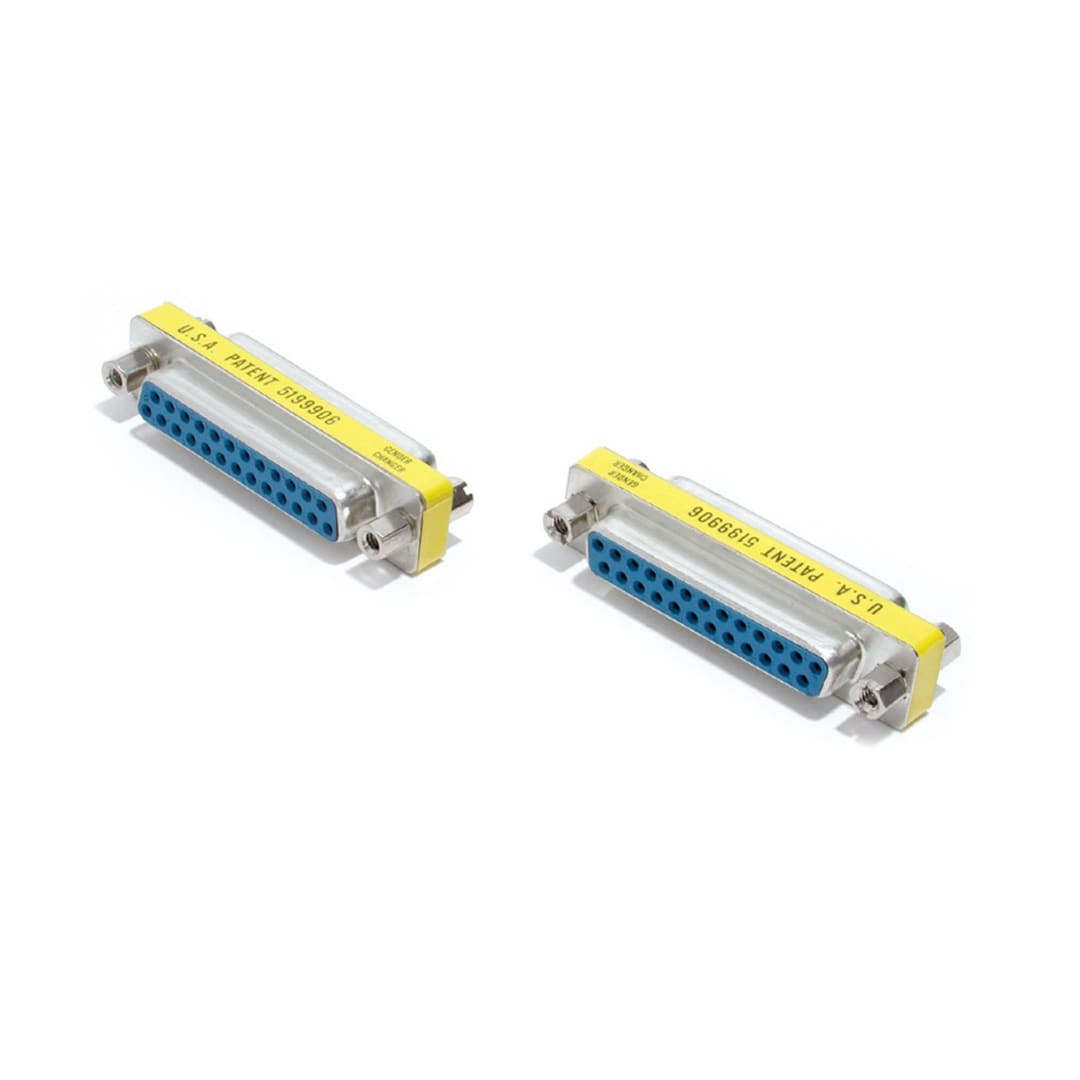 Slimline Gender Changer DB25F to DB25F