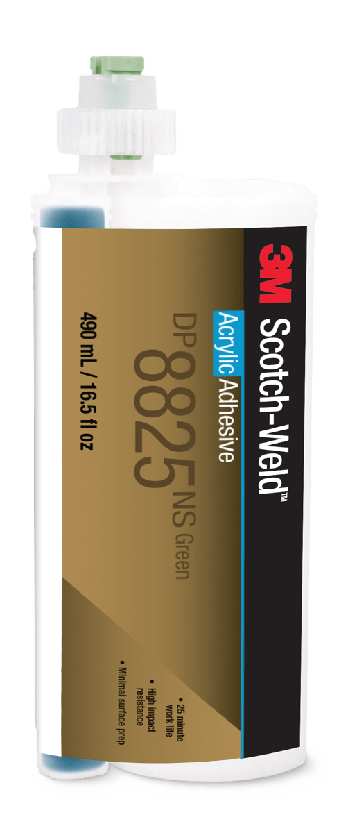 3M™ Scotch-Weld™ Az Kokulu Akrilik Yapıştırıcı DP8825NS, Yeşil, 490 ml Duo-Pak