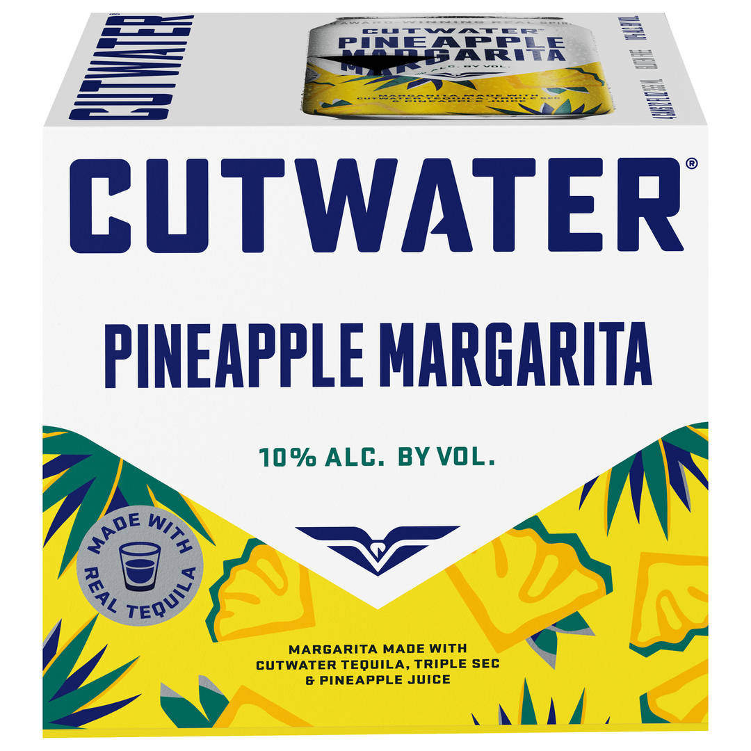 Cutwater Pineapple Margarita 4 Pack 12 fl oz Cans