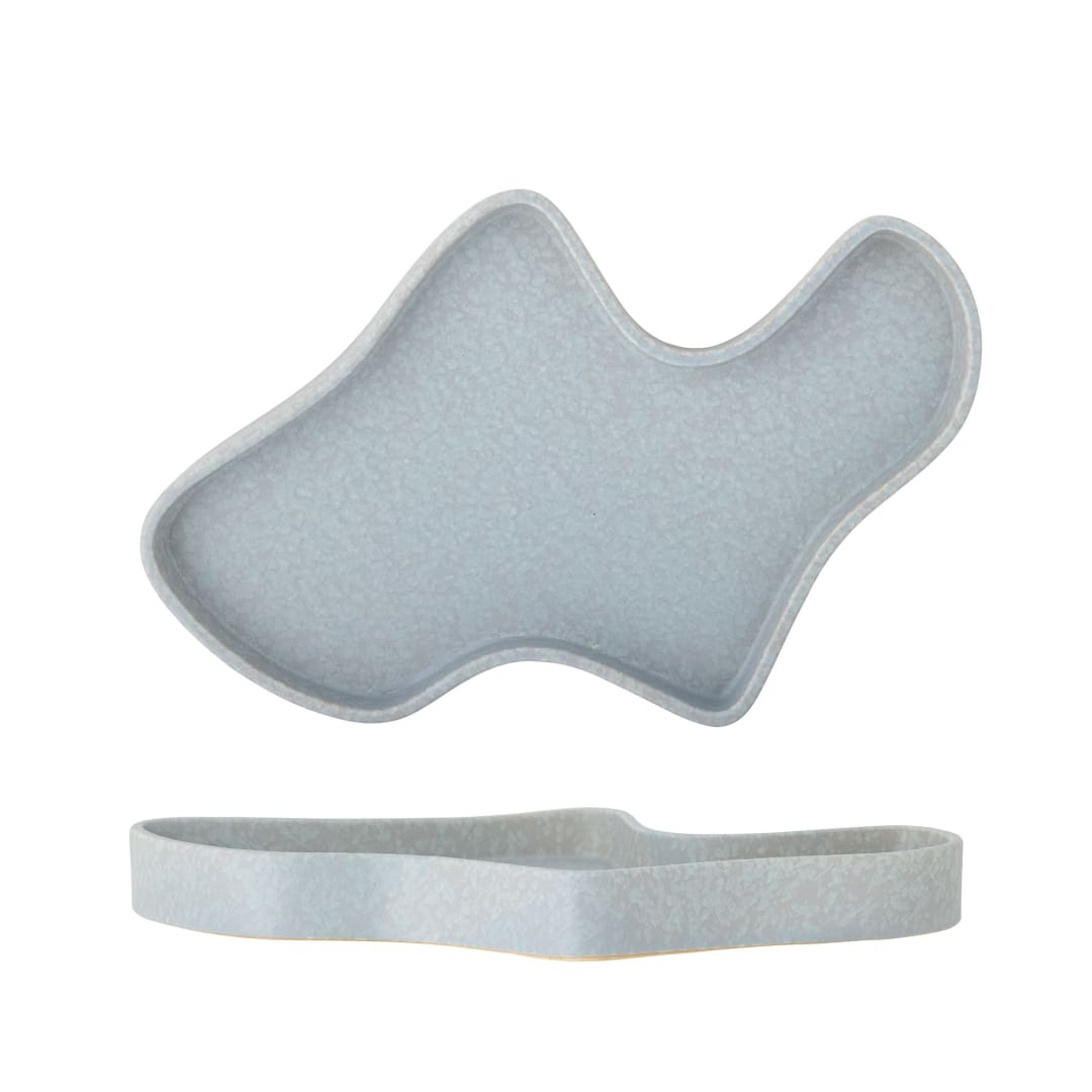 82060498 - Lakey Tray, Blue, Stoneware STOCK: 117