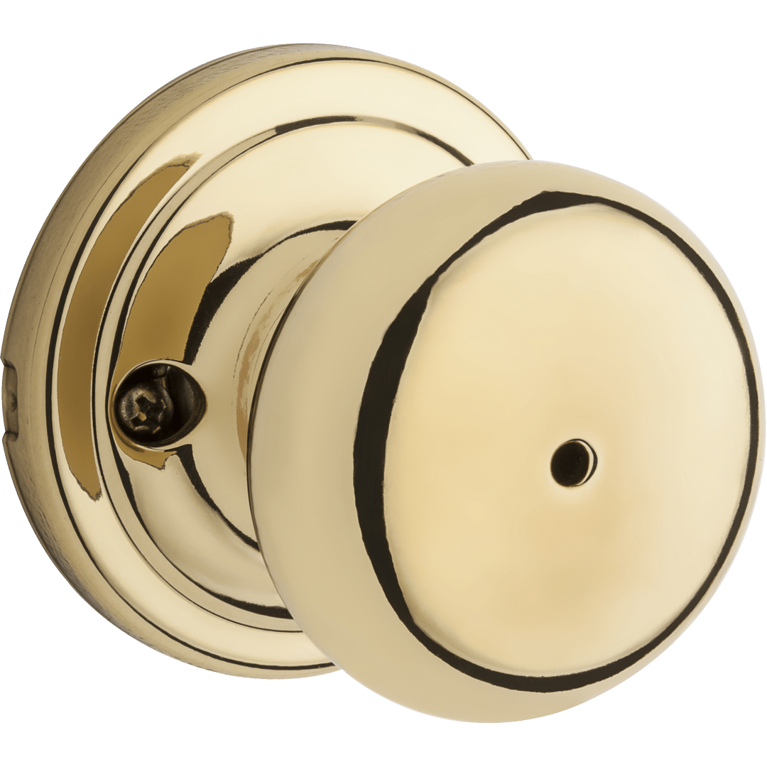 Hancock Bed/Bath Door Knob in Polished Brass