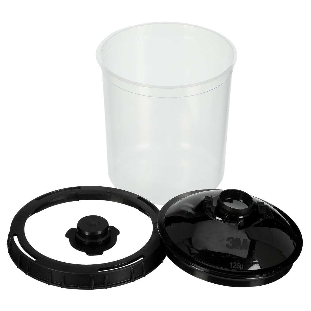3M™ PPS™ Basic Serie Deckel-und Innenbecher-Kit, Standard, 650 ml, 200 µm, PBS125
