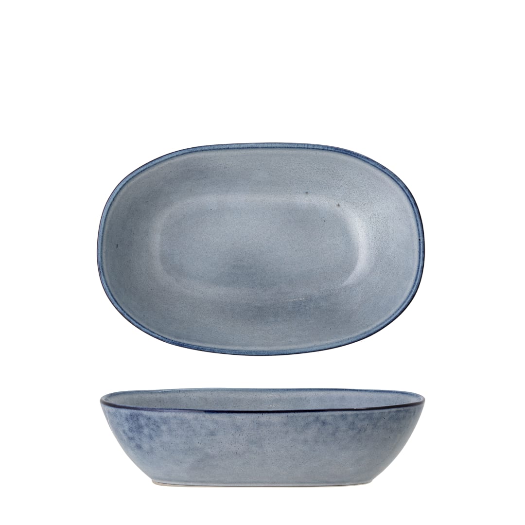 82046928 - Sandrine Bowl, Blue, Stoneware STOCK: 300
