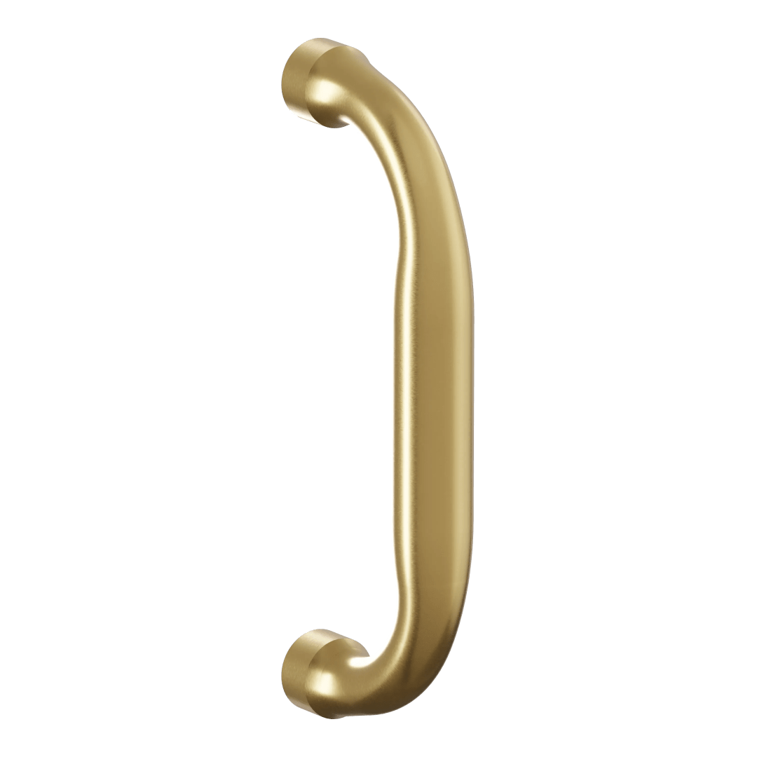 2560 Utility Door Pull, 5.5" CTC, In Heirloom Brass