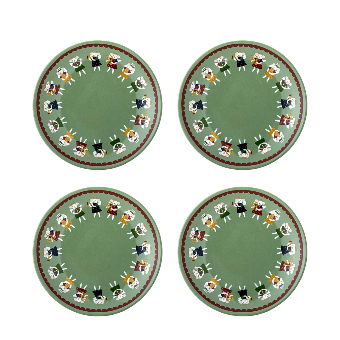 82063519 - Peo Plate, Green, Stoneware STOCK: 136