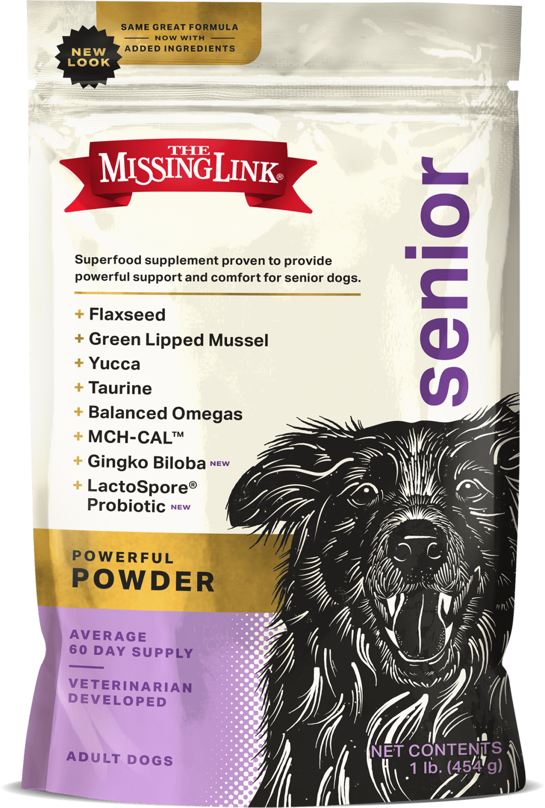 Superfood Powders Senior Supplement for Dogs 1 lb Bag