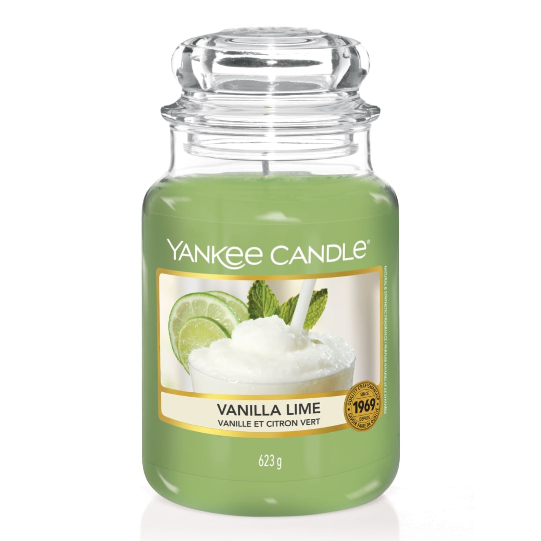 Yankee Candle® Scented Candle | Vanilla Lime Large Jar Candle | Burn Time: up to 150 Hours