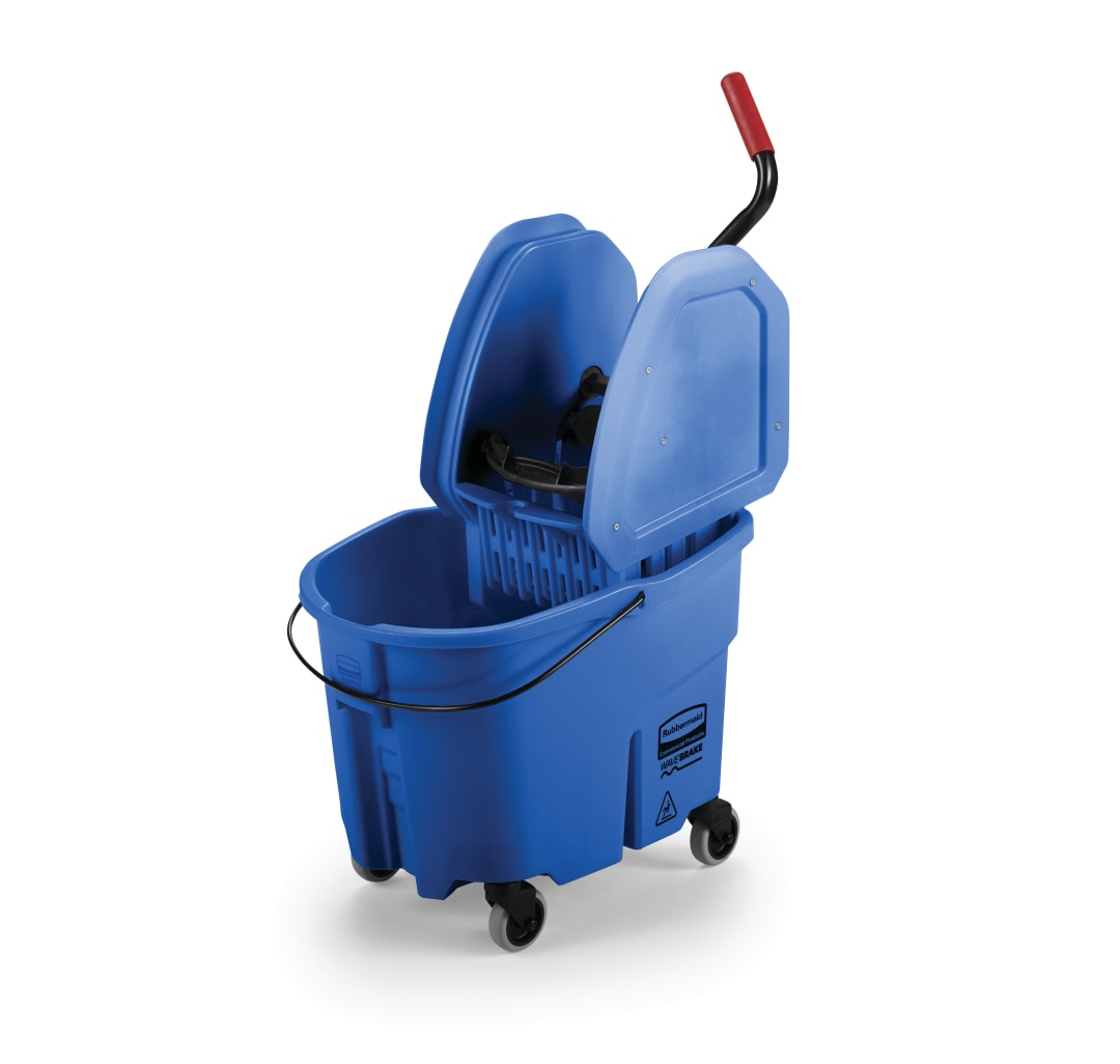 WaveBrake® 35-Quart Down Press Bucket and Wringer, Blue
