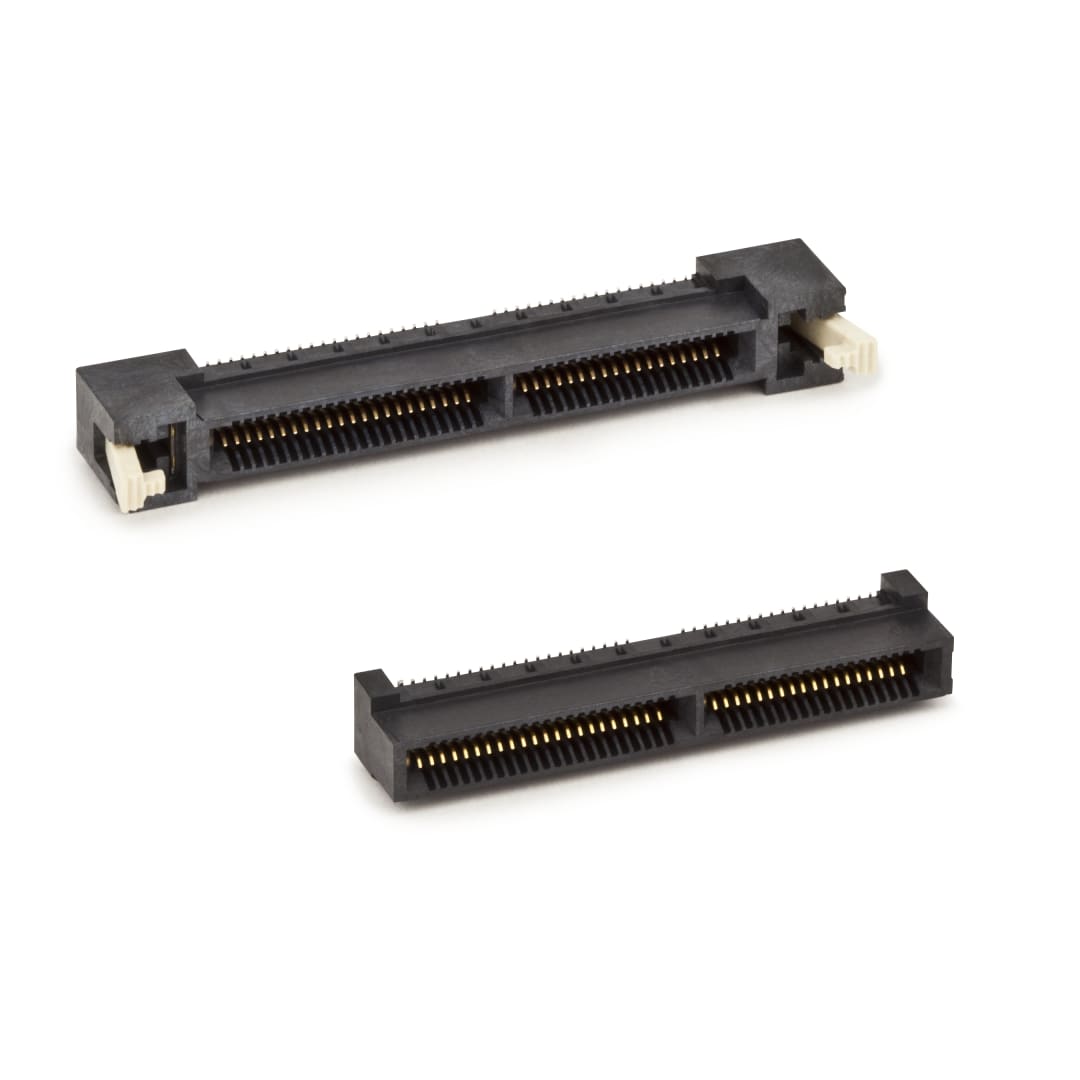 3M™ SPD08-020 RB-TR, Speed Kartenstecker, 20-polig, SPD08 Serie, 0,8 mm, 0,76 µm Au, Schwarz