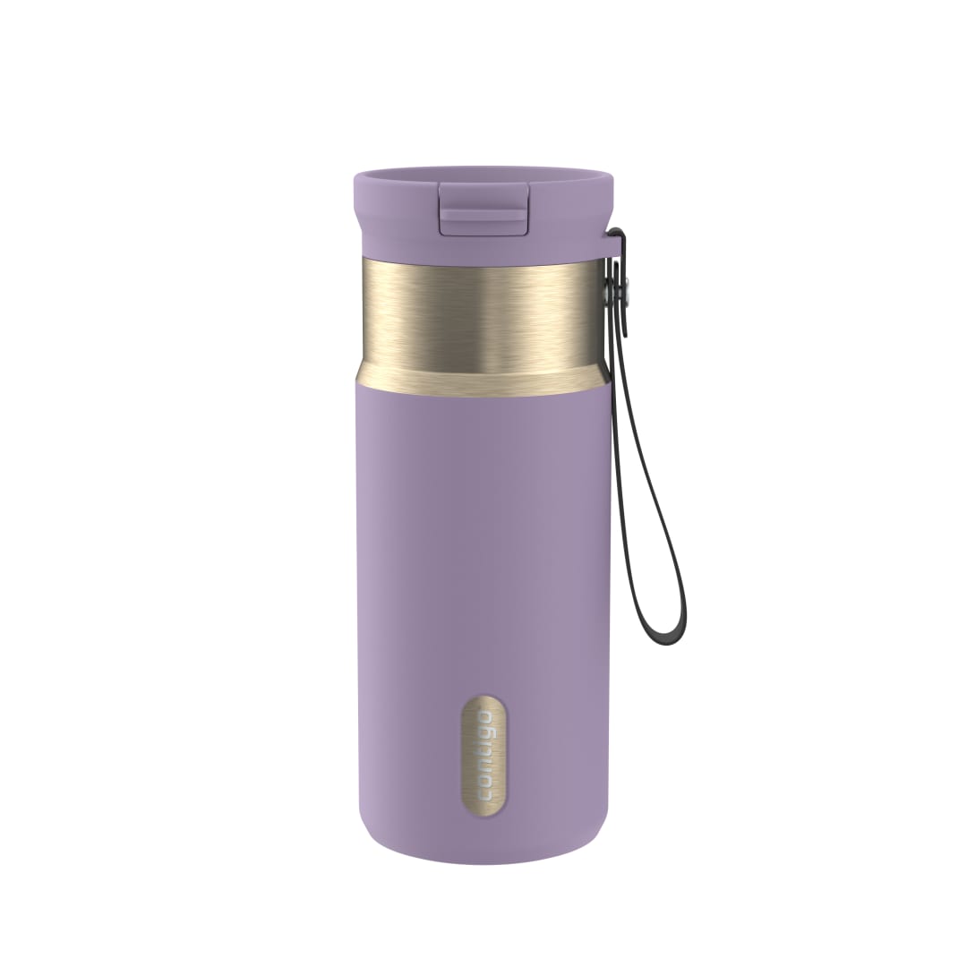 Contigo SnapSeal™ 16 oz Leakproof Stainless Steel Water Bottle with Carrying Strap