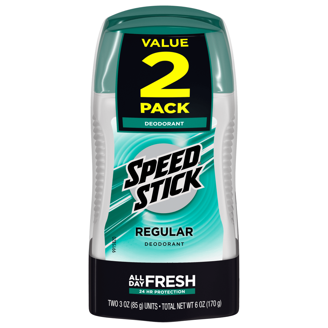 Speed Stick Men's Deodorant, Regular - 3 oz Twin Pack