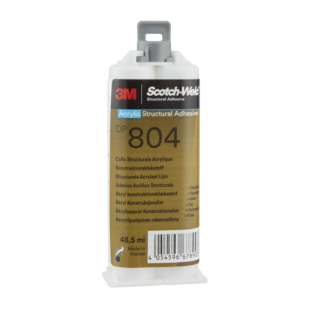 3M™ Scotch-Weld™ EPX Süper Şeffaf Akrilik Yapıştırıcı DP804, Şeffaf, 48.5 ml, Label2