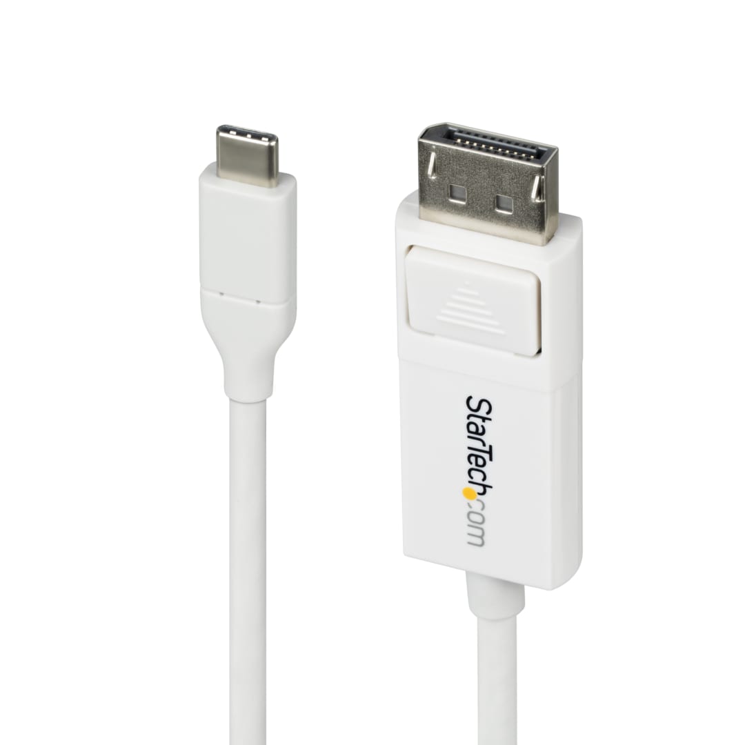 USB C to DP 1 2 Bi Directional Adapter Cable 2m 6ft White