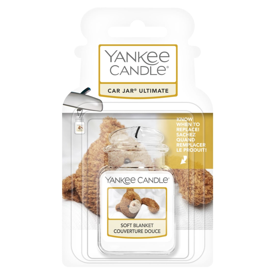Yankee Candle® Car Jar Ultimate Air Freshener | Soft Blanket | Lasts up to 4 Weeks