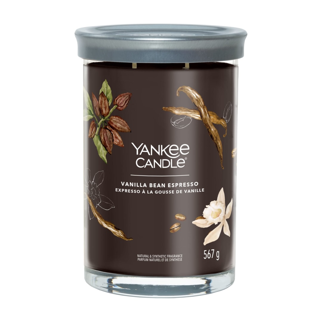 Yankee Candle® Signature Scented Candle | Vanilla Bean Espresso Large Tumbler Candle with Double Wicks | Soy Wax Blend