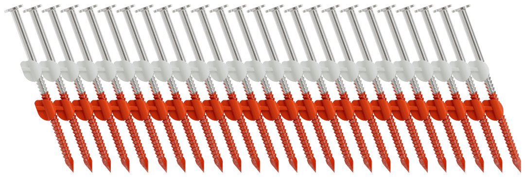 Simpson Strong-Tie S12A237CNB 20°–22° Plastic Strip, Full Round Head, Ring-Shank Nail — 2-3/8 in. x .113 in. Type 304 (5000-Qty) (Pack of 80)