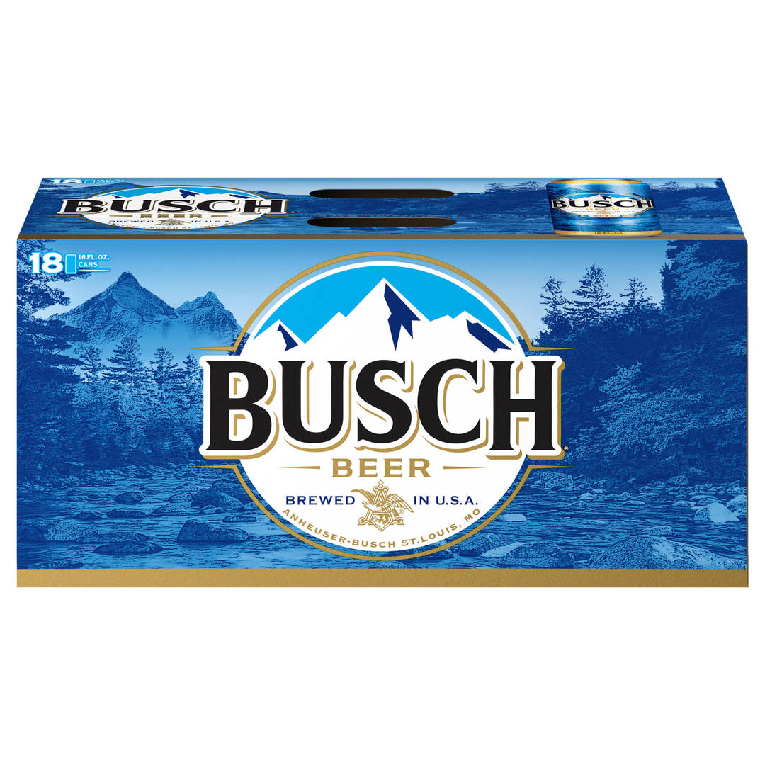 Busch Beer, 18 Pack Beer, 16 FL OZ Cans