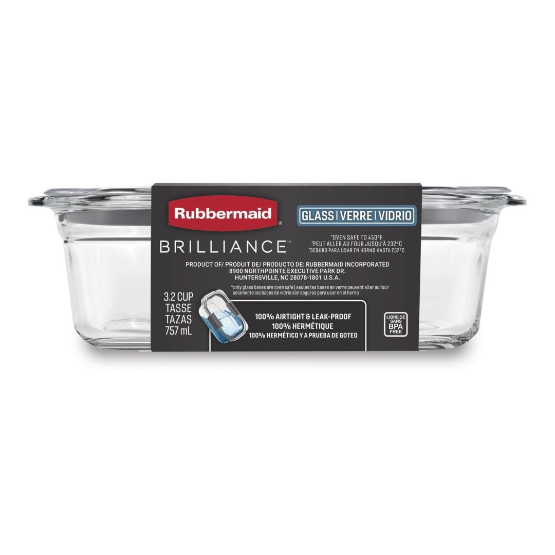 Rubbermaid® Brilliance® Food Storage Container, 3.2 Cup